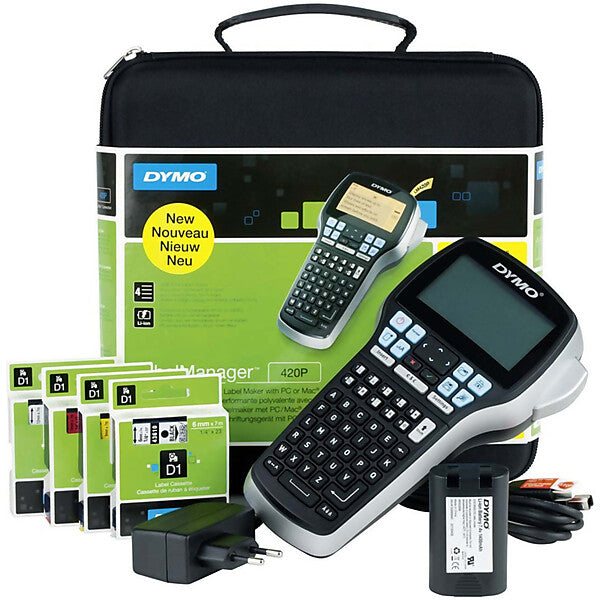NWL LabelManager ABC-Tastatur +Koffer DYMO LMR-420P ABC K.
